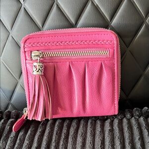 Brighton Pink Leather Wallet with Charm
